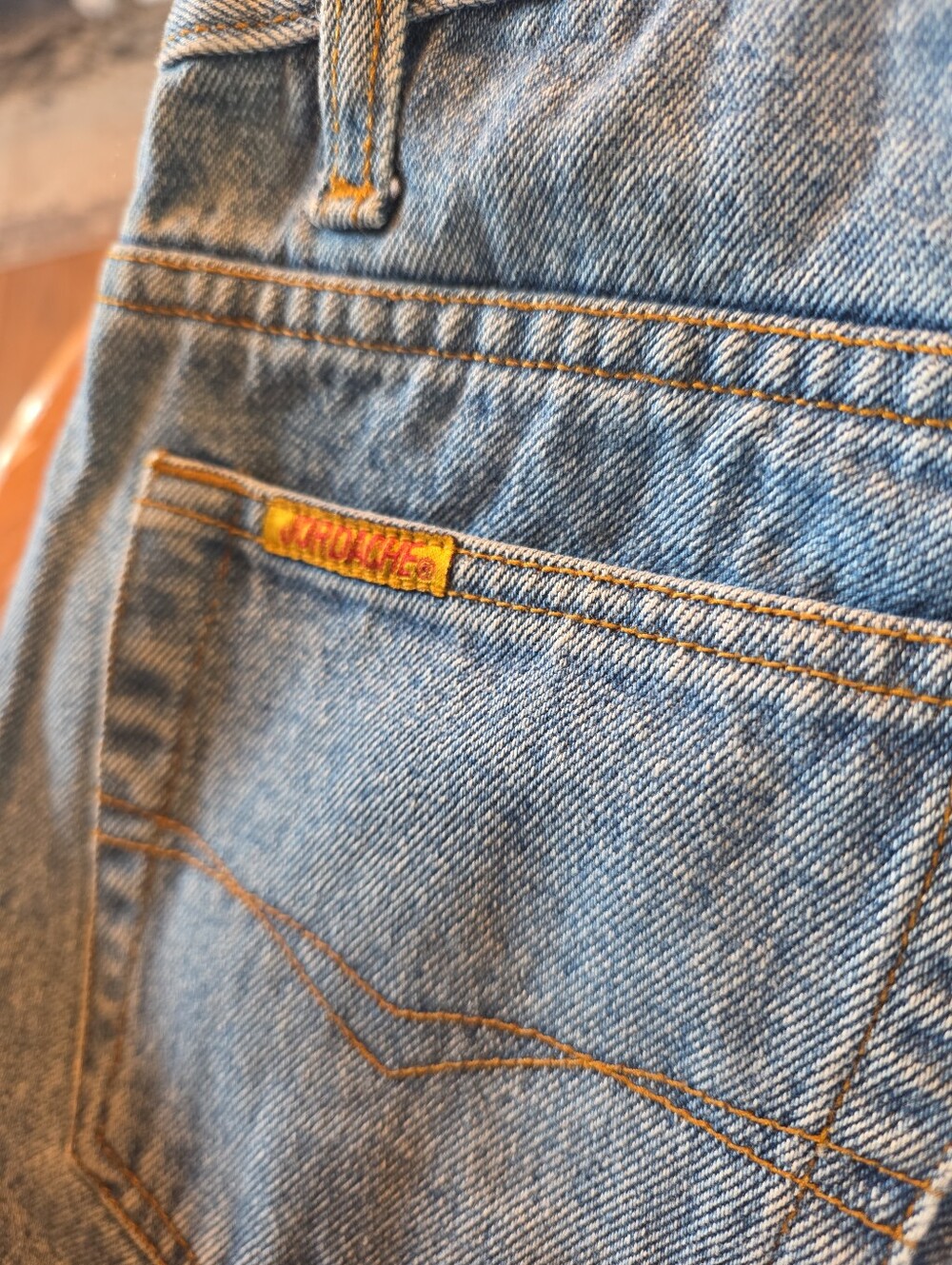 Vintage 80s 90s Jordache High Rise Straight Leg Mom Jeans USA Retro 7/8 Fits 27 - Picture 7 of 8